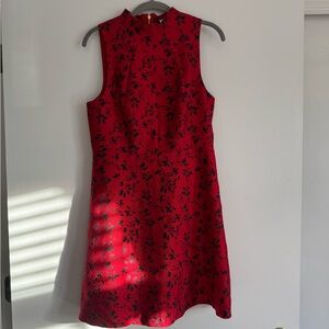 Kenzie Red and Black Floral Dress